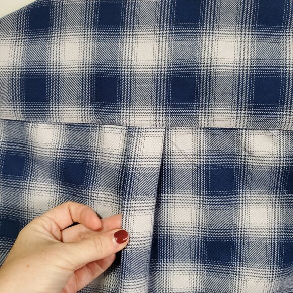 DIXXON The USS Midway Plaid Flannel Shirt Pearl Snaps Rugged Plaid Men's Small - Picture 9 of 15